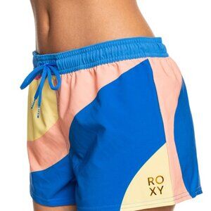 Roxy Board Shorts for Women New Pop Surf 2" Surf Shorts Beachy Retro Size XS